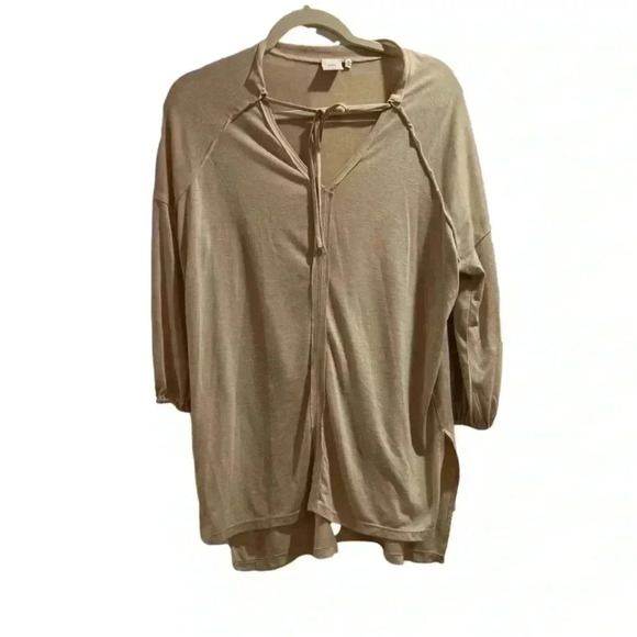 Good Luck Gem Nude 3/4 Sleeve Tee Basic Size Small - Picture 1 of 1